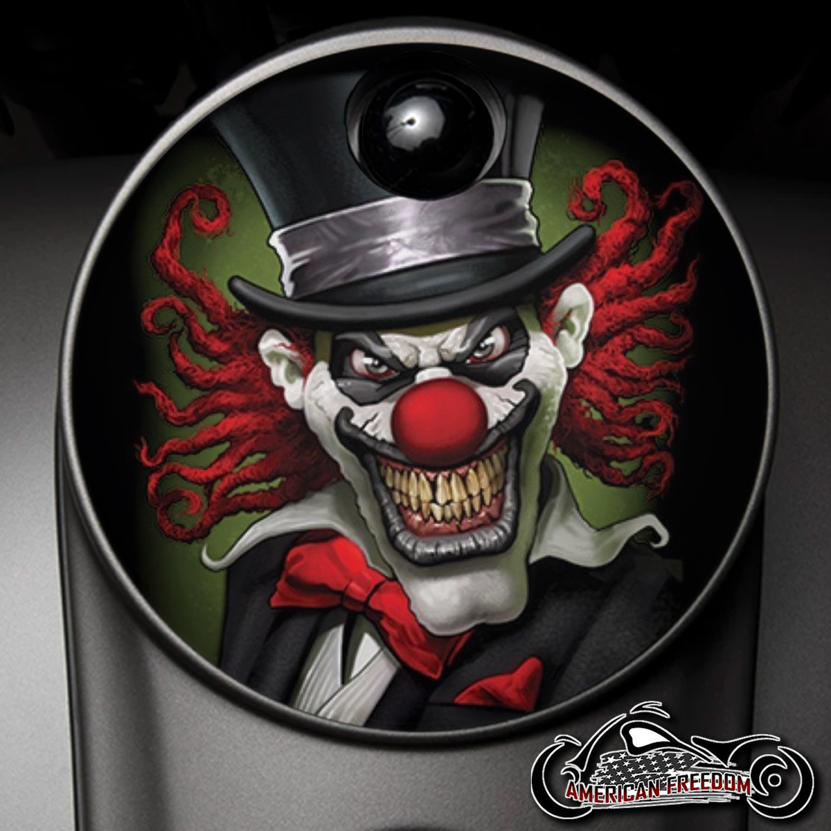 Custom Fuel Door - Top Hat Clown